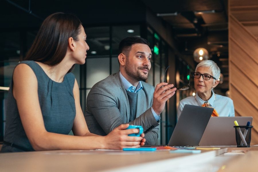 Reunión de trabajo en inglés
